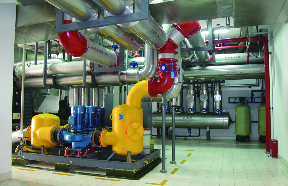 蕪湖時代金融中心空調(diào)機(jī)房管道、支架安裝